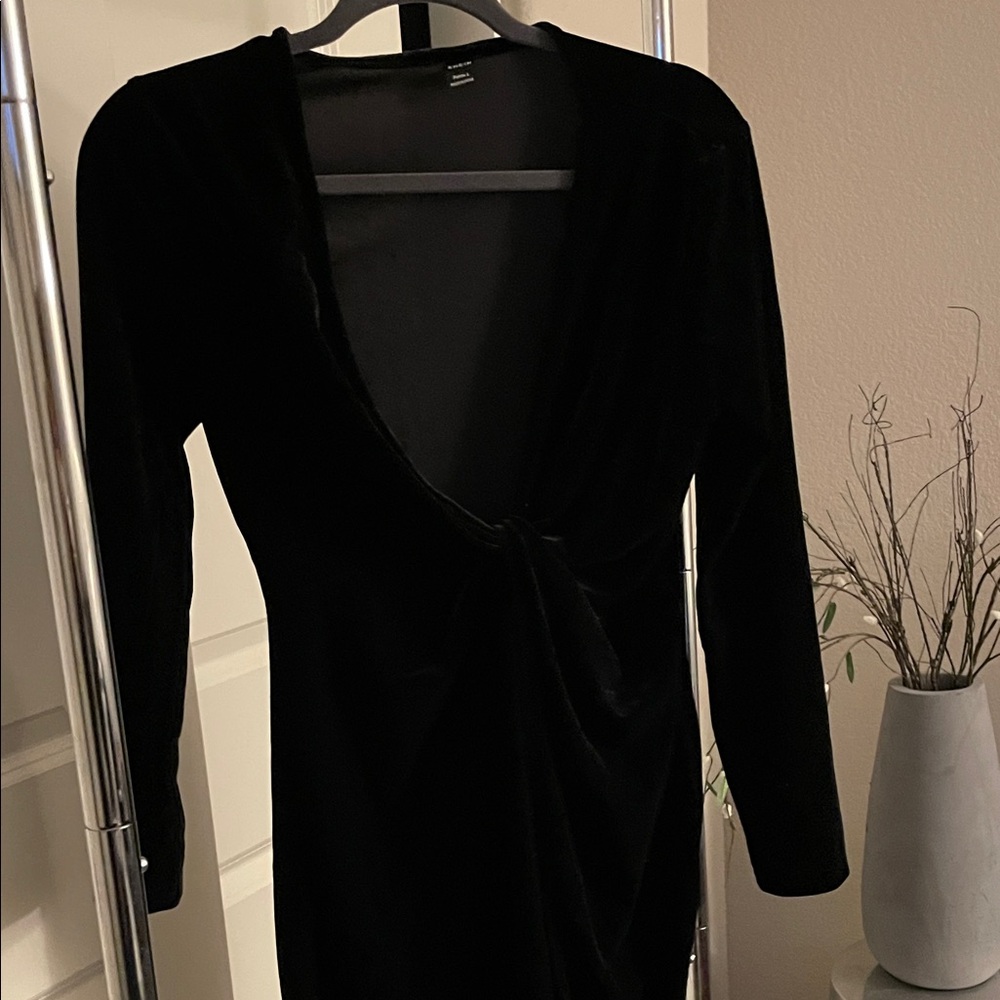 SHEIN Black Long Sleeve Dress